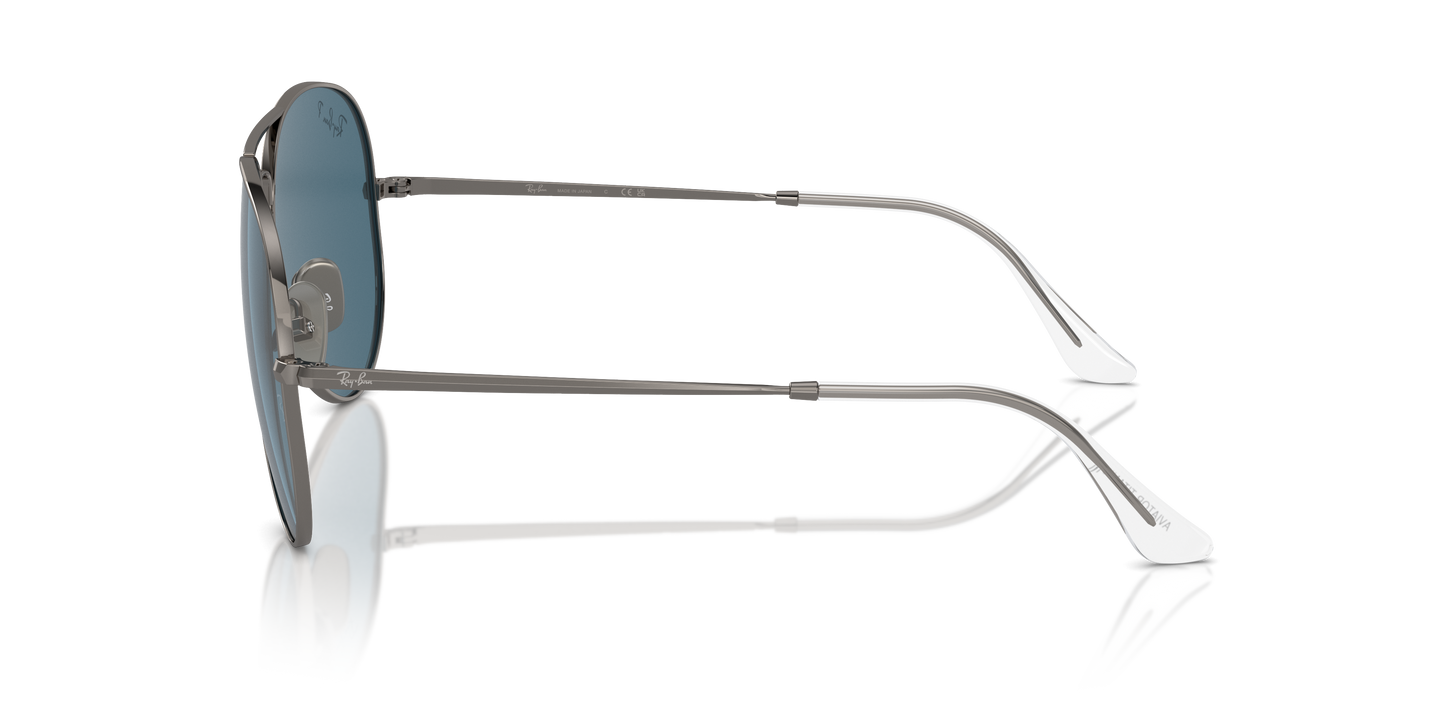 Ray-Ban Aviator Titanium Gun Metal Polar Blue 5