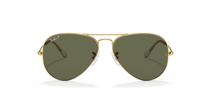 Ray-Ban Aviator Large Metal Oro Arista G-15 Green 3