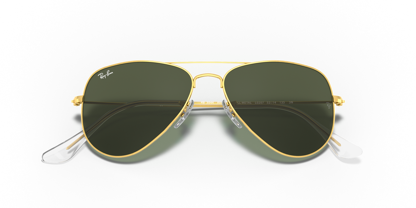 Ray-Ban Aviator Small Metal Oro  Arista Verde G-15