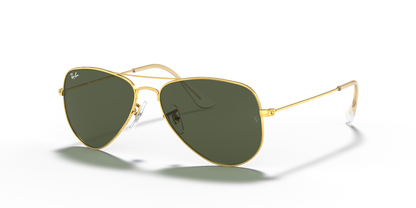 Ray-Ban Aviator Small Metal Oro  Arista Verde G-15