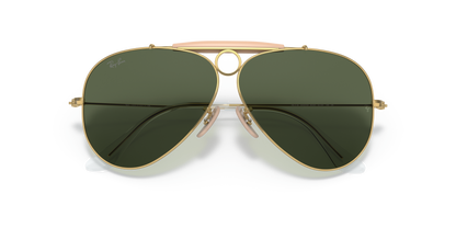 Ray-Ban Shooter Oro Arista Verde G-15