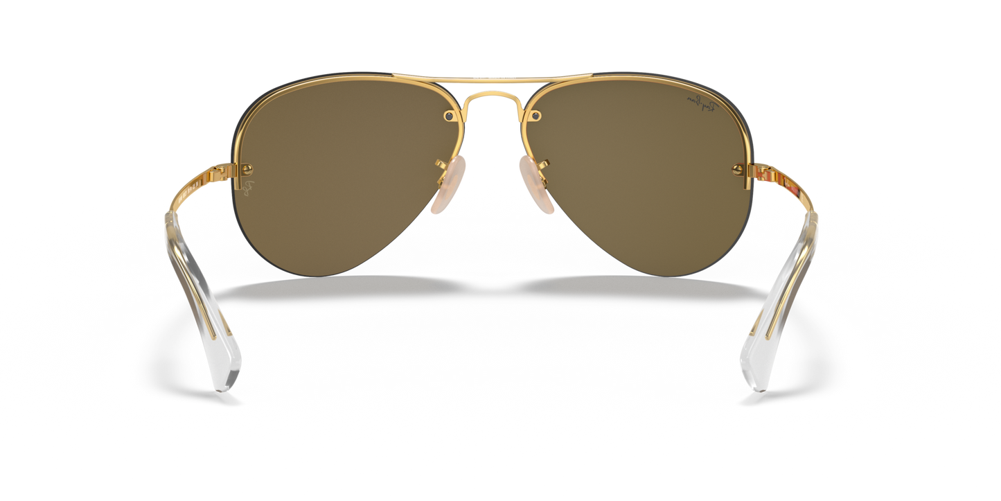 Ray-Ban RB3449 Oro arista Cobre espejeado