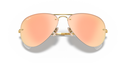 Ray-Ban RB3449 Oro arista Cobre espejeado