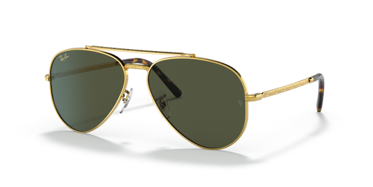 Ray-Ban New Aviator Legend Gold Green