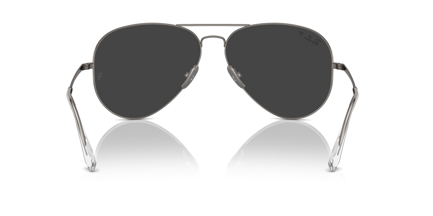 Ray-Ban Aviator Titanium Gun Metal Polar Black 2
