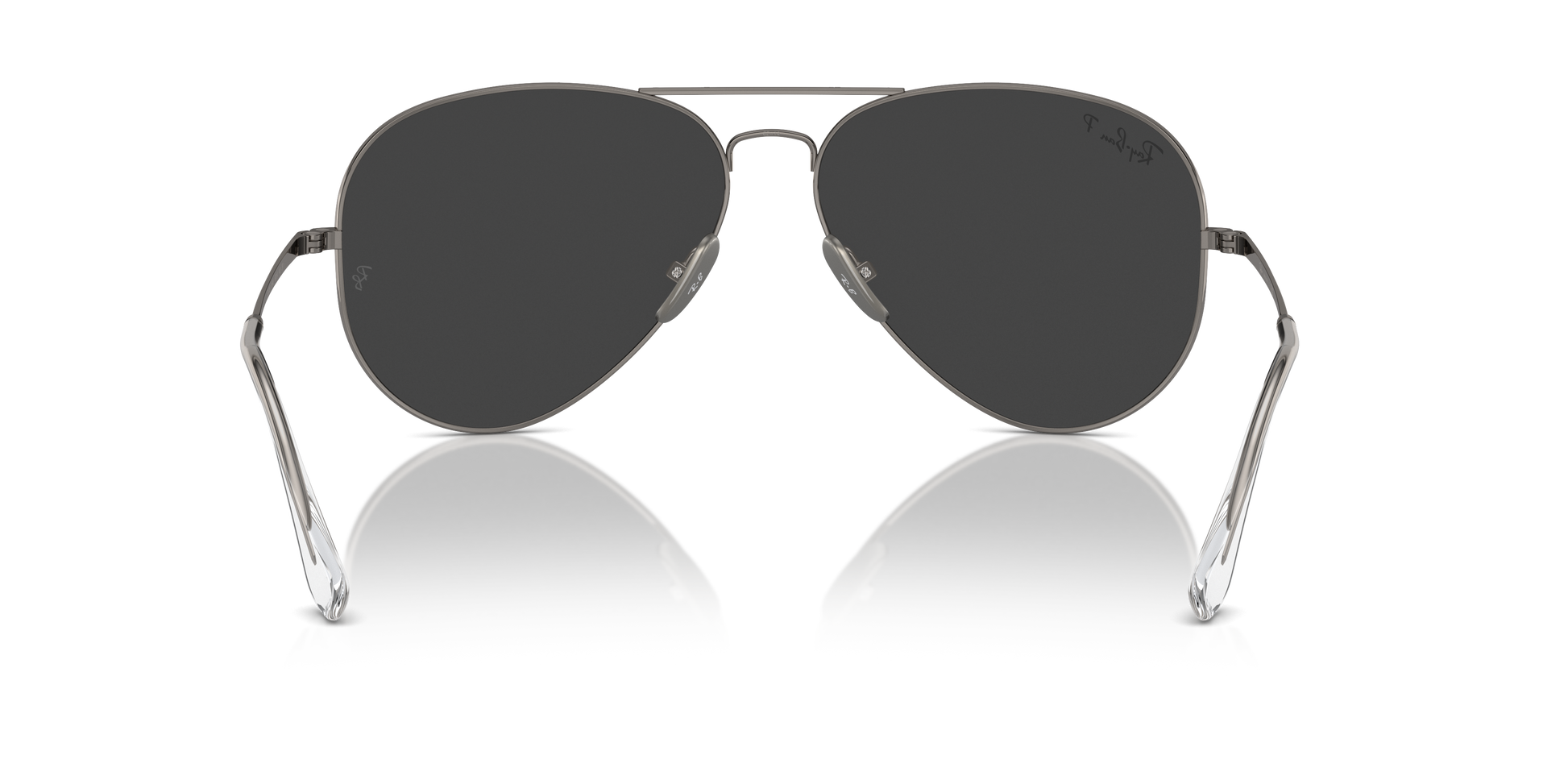 Ray-Ban Aviator Titanium Gun Metal Polar Black 2