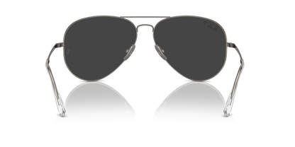 Ray-Ban Aviator Titanium Gun Metal Polar Black 2