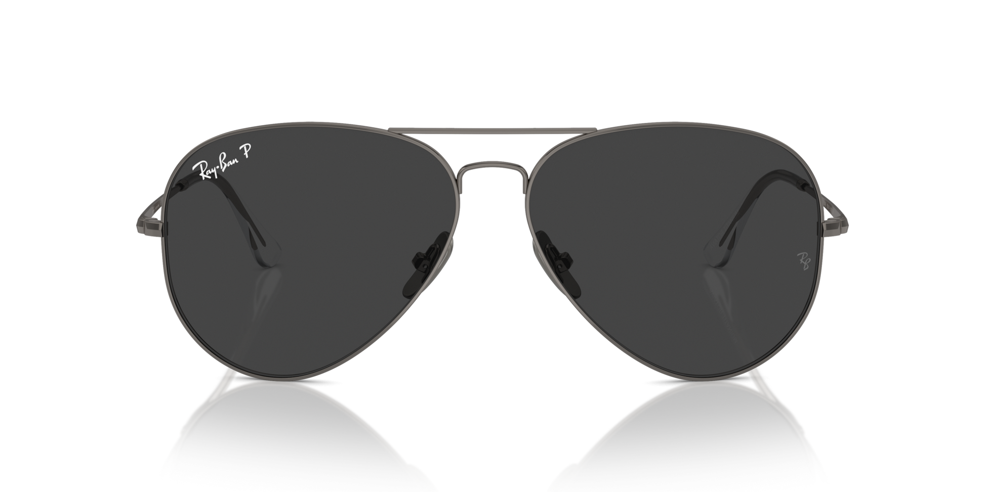 Ray-Ban Aviator Titanium Gun Metal Polar BlackV 5