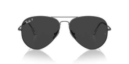 Ray-Ban Aviator Titanium Gun Metal Polar BlackV 5