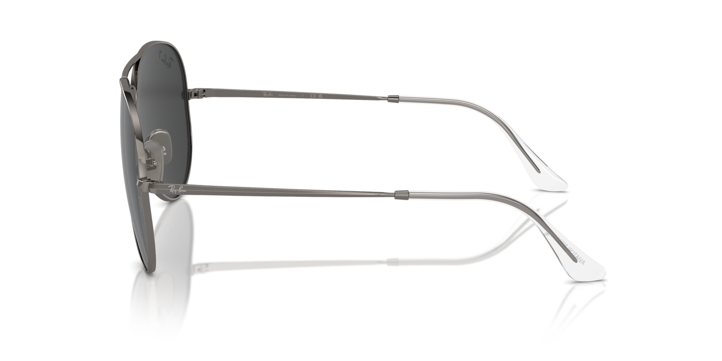 Ray-Ban Aviator Titanium Gun Metal Polar Black 3