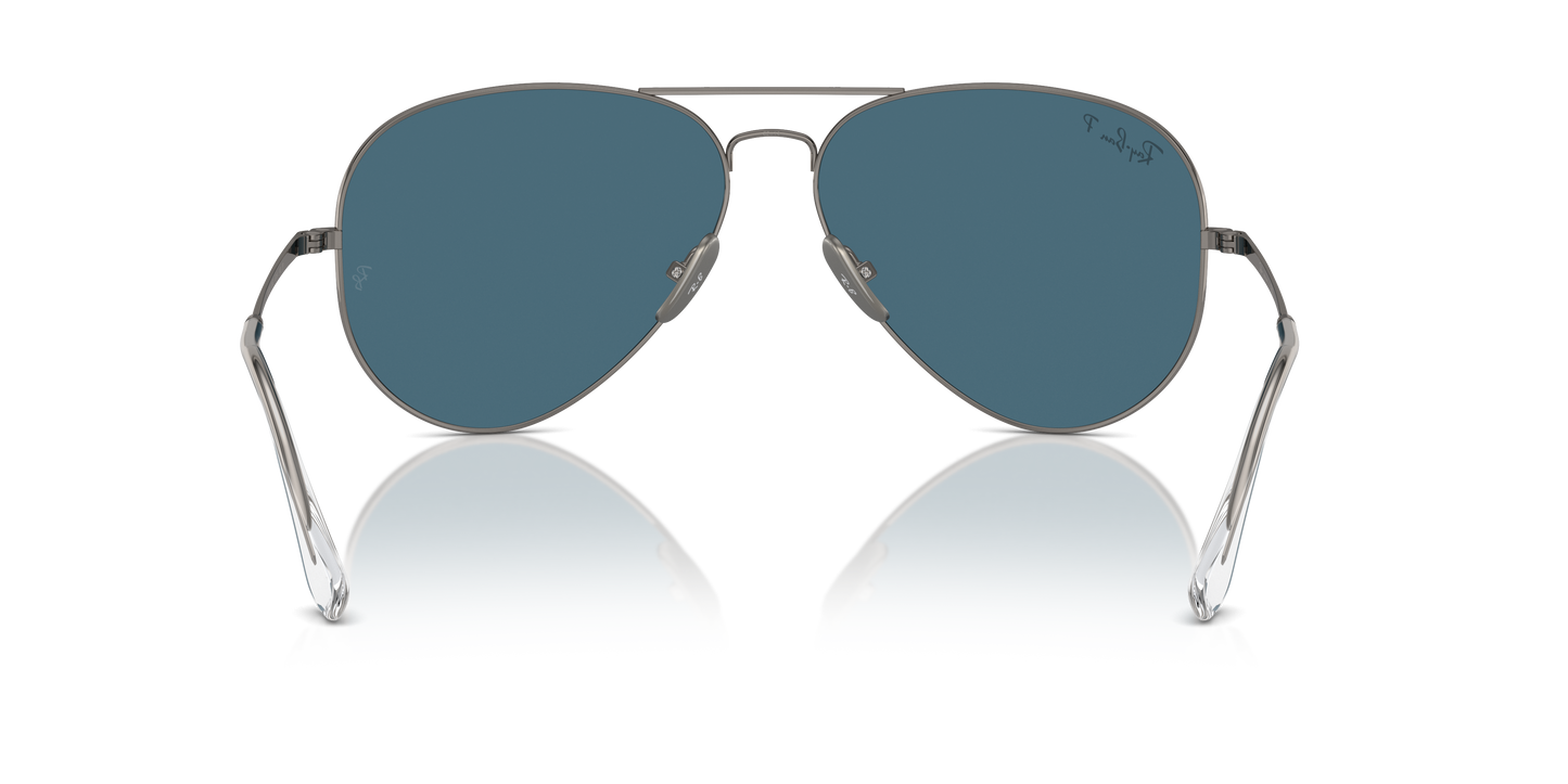 Ray-Ban Aviator Titanium Gun Metal Polar Blue 2