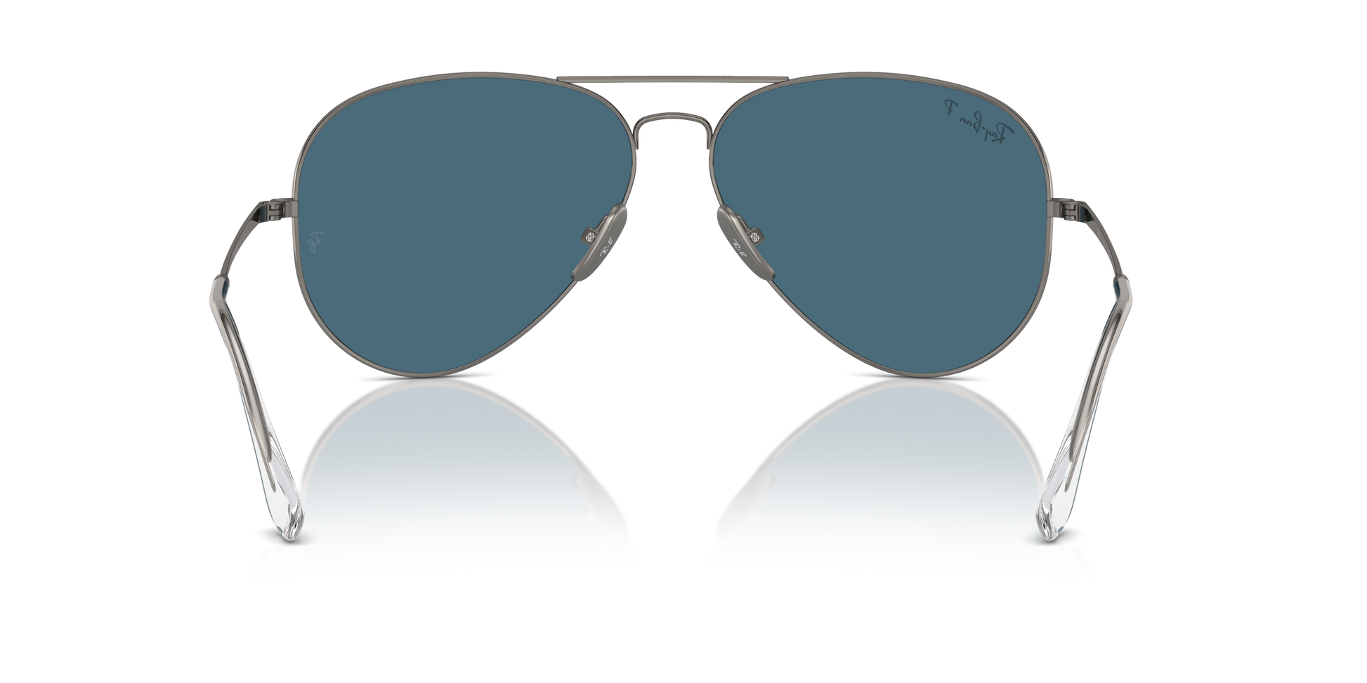 Ray-Ban Aviator Titanium Gun Metal Polar Blue 2