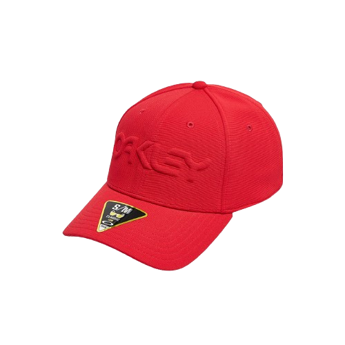 Oakley 6 Panel Stretch Hat Embossed Red Line