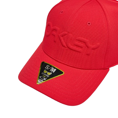 Oakley 6 Panel Stretch Hat Embossed Red Line