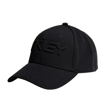 Oakley 6 Panel Stretch Hat Embossed Blackout