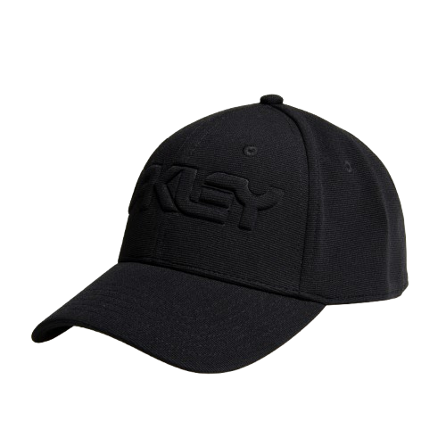 Oakley 6 Panel Stretch Hat Embossed Blackout