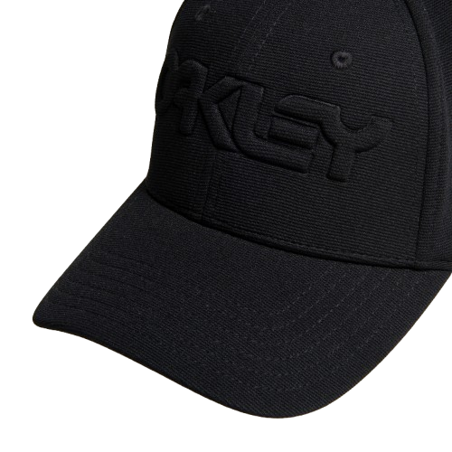 Oakley 6 Panel Stretch Hat Embossed Blackout
