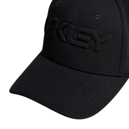 Oakley 6 Panel Stretch Hat Embossed Blackout