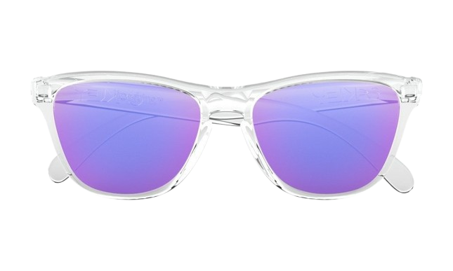 OAKLEY Frogskins XS  Transparente Pulido Violet Iridium 2
