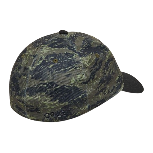 Oakley 6 Panel Stretch Hat Tiger Mountain Camo Green