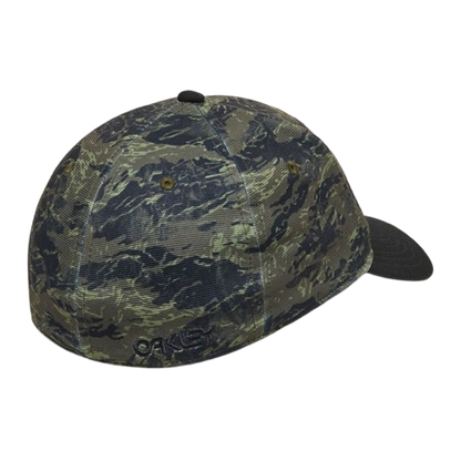 Oakley 6 Panel Stretch Hat Tiger Mountain Camo Green