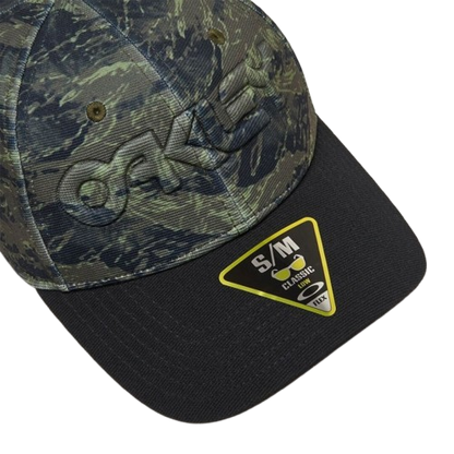 Oakley 6 Panel Stretch Hat Tiger Mountain Camo Green